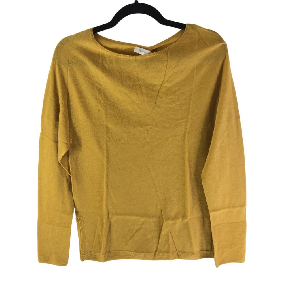 Neiwai Cashmere Boatneck Sweater Honey Yellow S
